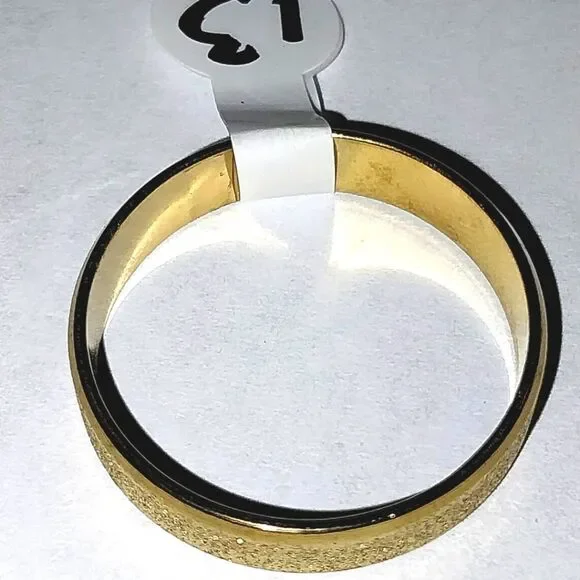 Stainless steel wide band hypoallergenic nickel free Men's ring sz 13 - Picture 4 of 6